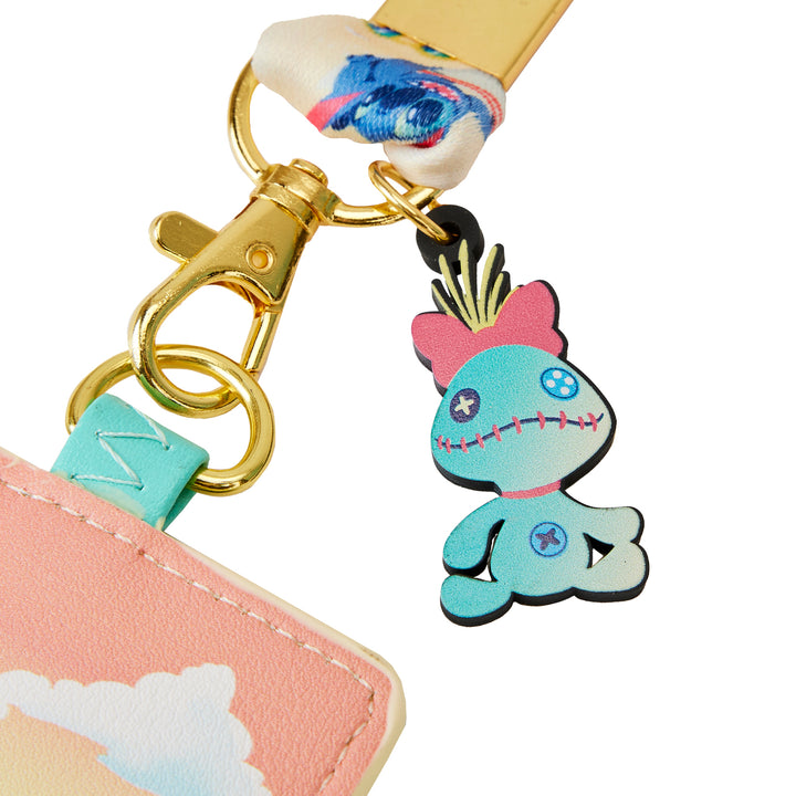 Loungefly Disney Lilo & Stitch Sandcastle Beach Surprise Lanyard W/Cardholder