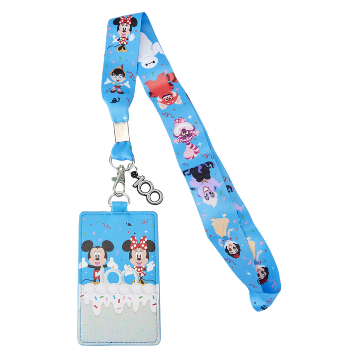 Disney 100th Anniversary Lanyard W/Cardholder