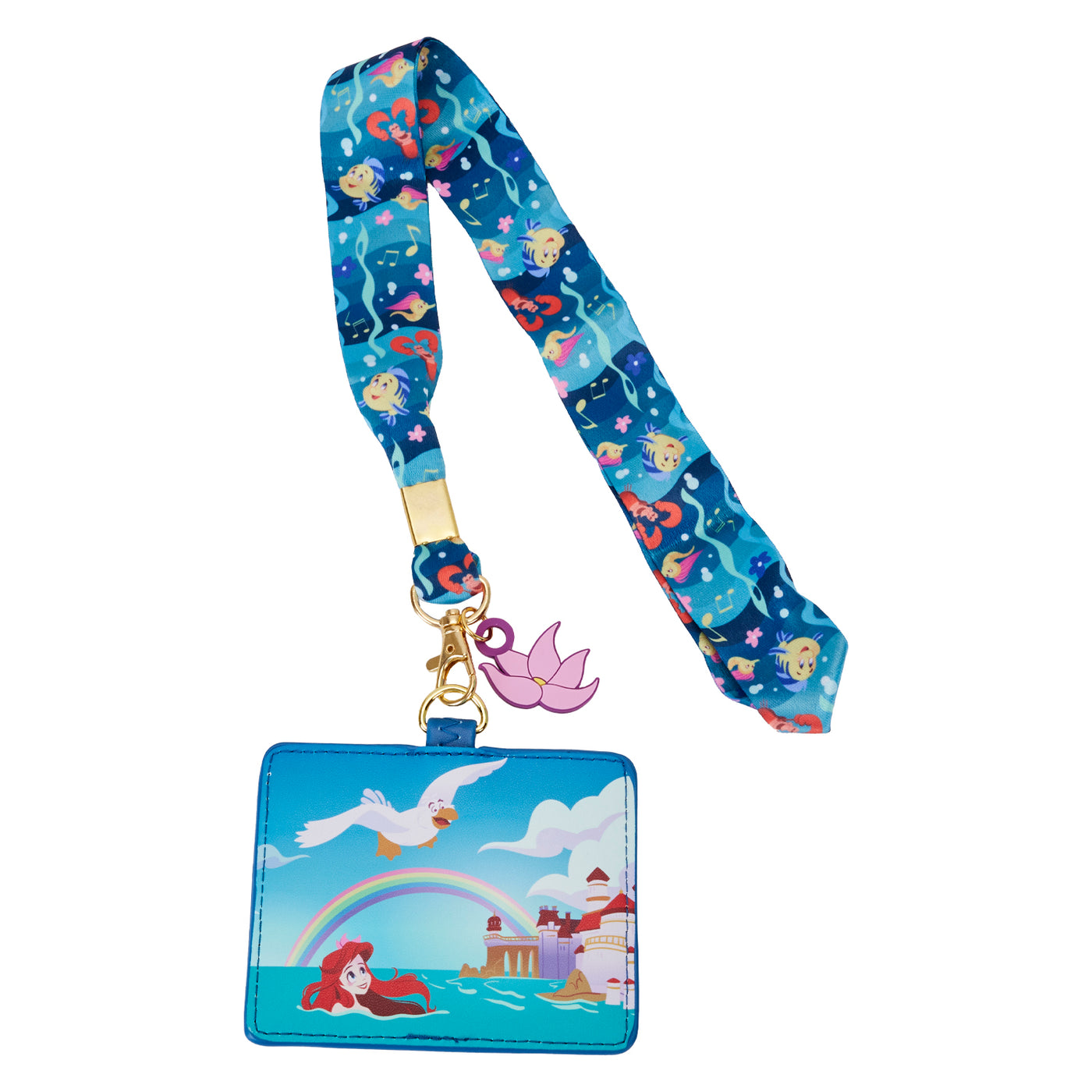 Loungefly Disney The Little Mermaid 35th Anniversary Life is the Bubbles Lanyard w/Cardholder