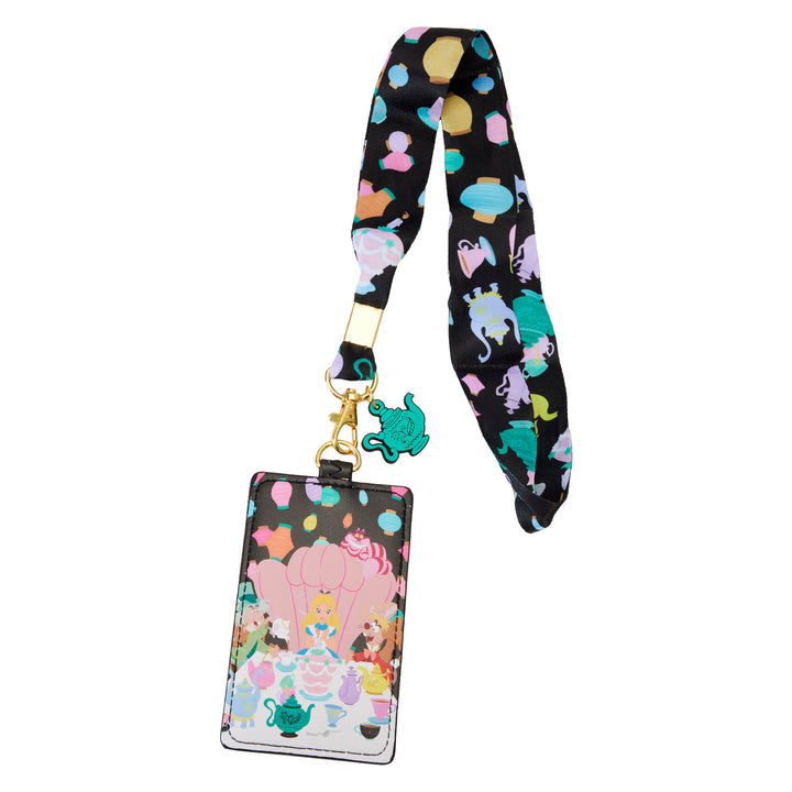 Loungefly Disney Alice in Wonderland Unbirthday Lanyard w/Cardholder