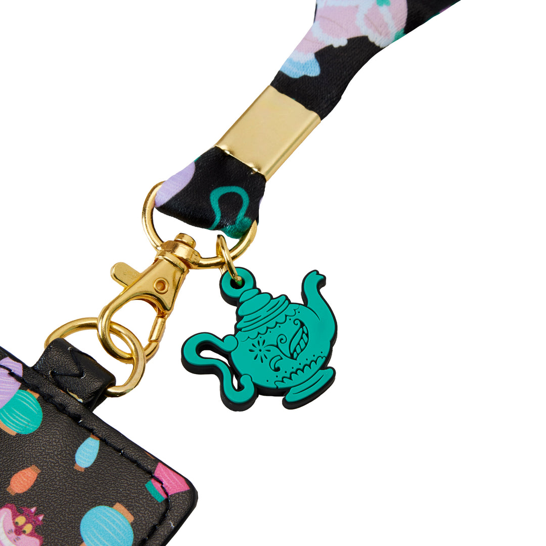 Loungefly Disney Alice in Wonderland Unbirthday Lanyard w/Cardholder