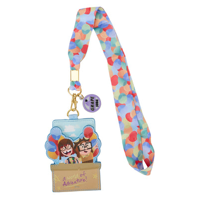 Loungefly Disney Pixar UP 15th Anniversary Lanyard with Cardholder