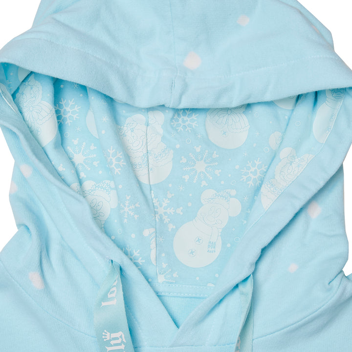 Disney Mickey and Minnie Pastel Snowman Hoodie