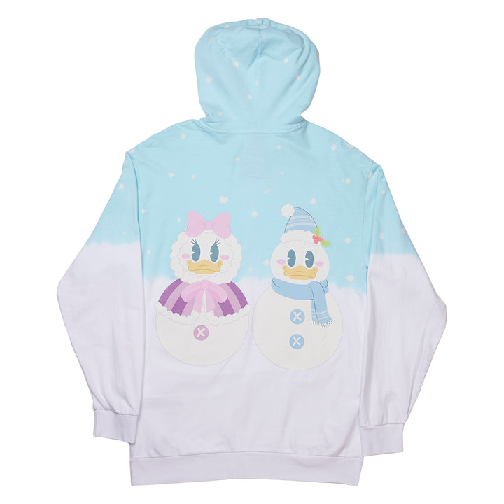 Disney Mickey and Minnie Pastel Snowman Hoodie