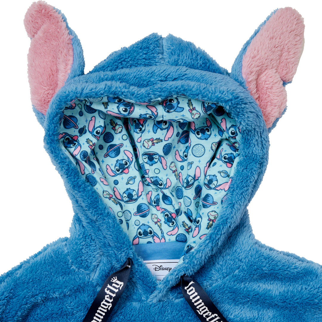 Loungefly Disney Stitch Sherpa Hoodie