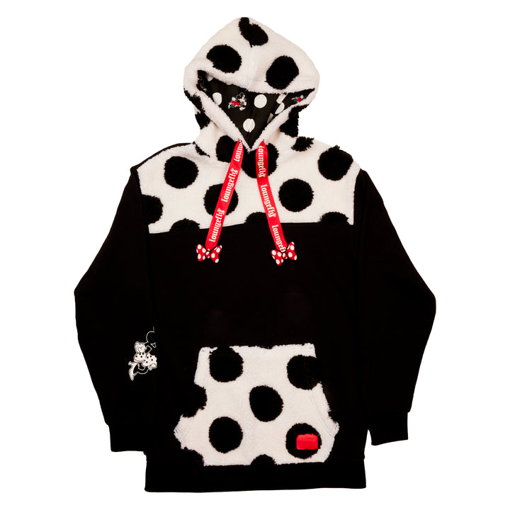 Loungefly Disney Minnie Rocks the Dots Sherpa Hoodie