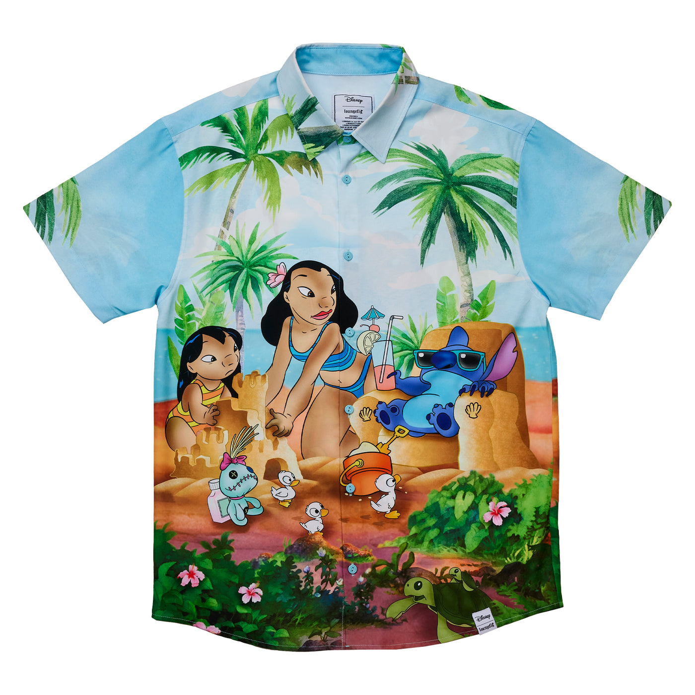 Loungefly Disney Lilo and Stitch Beach Scene Shirt
