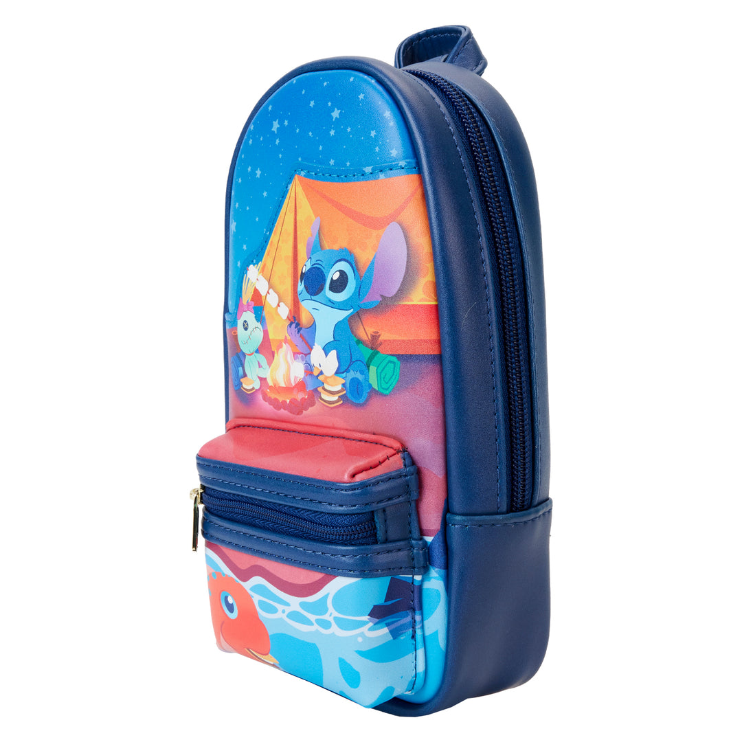 Loungefly Disney Lilo & Stitch Camping Cuties Mini Backpack Pencil Case