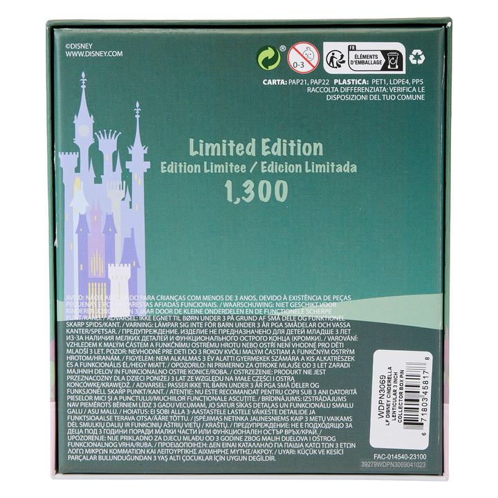 Disney Cinderella Princess Lenticular Series 3" Collector Box Limited Edition Pin