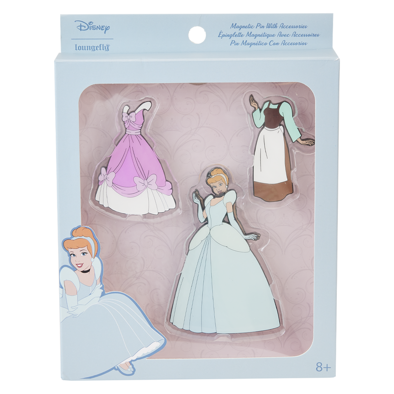 Disney Cinderella Paper Dolls Magnetic Pin Set