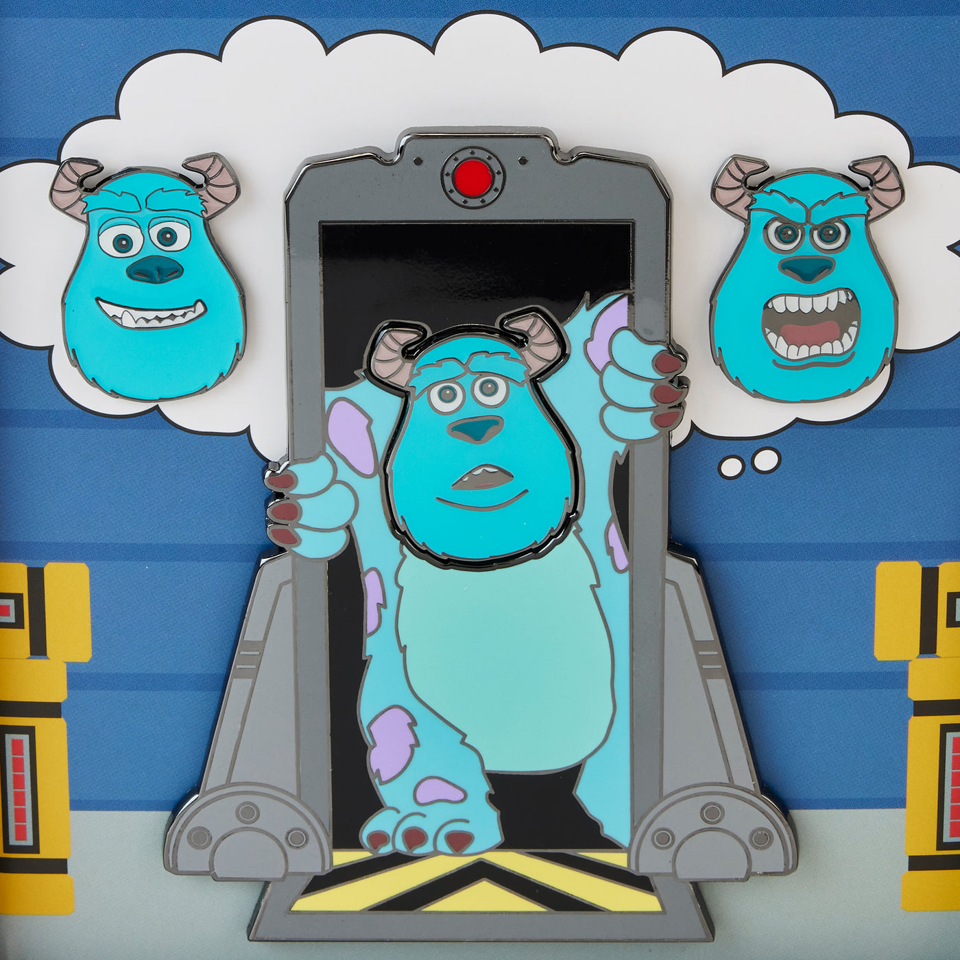 Disney Pixar Monsters Inc Sully Door Mixed Emotions 4pc Pin Set