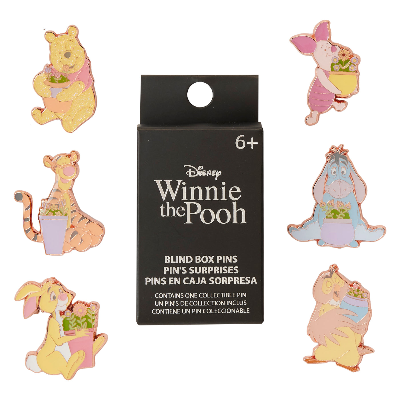 Disney Winnie the Pooh Flower Pots Blind Box Pin