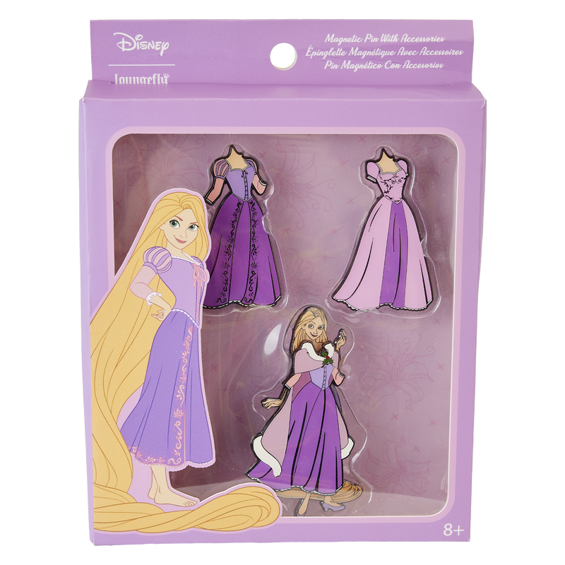 Disney Tangled Rapunzel Paper Doll Magnetic Pin Set