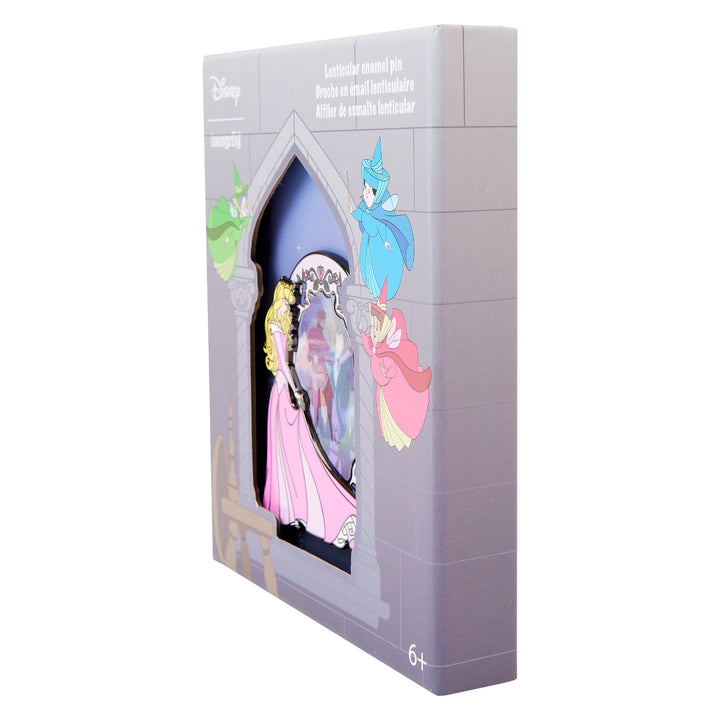 Loungefly Disney Sleeping Beauty Aurora Princess Lenticular Series 3" Collector Box Limited Edition Pin