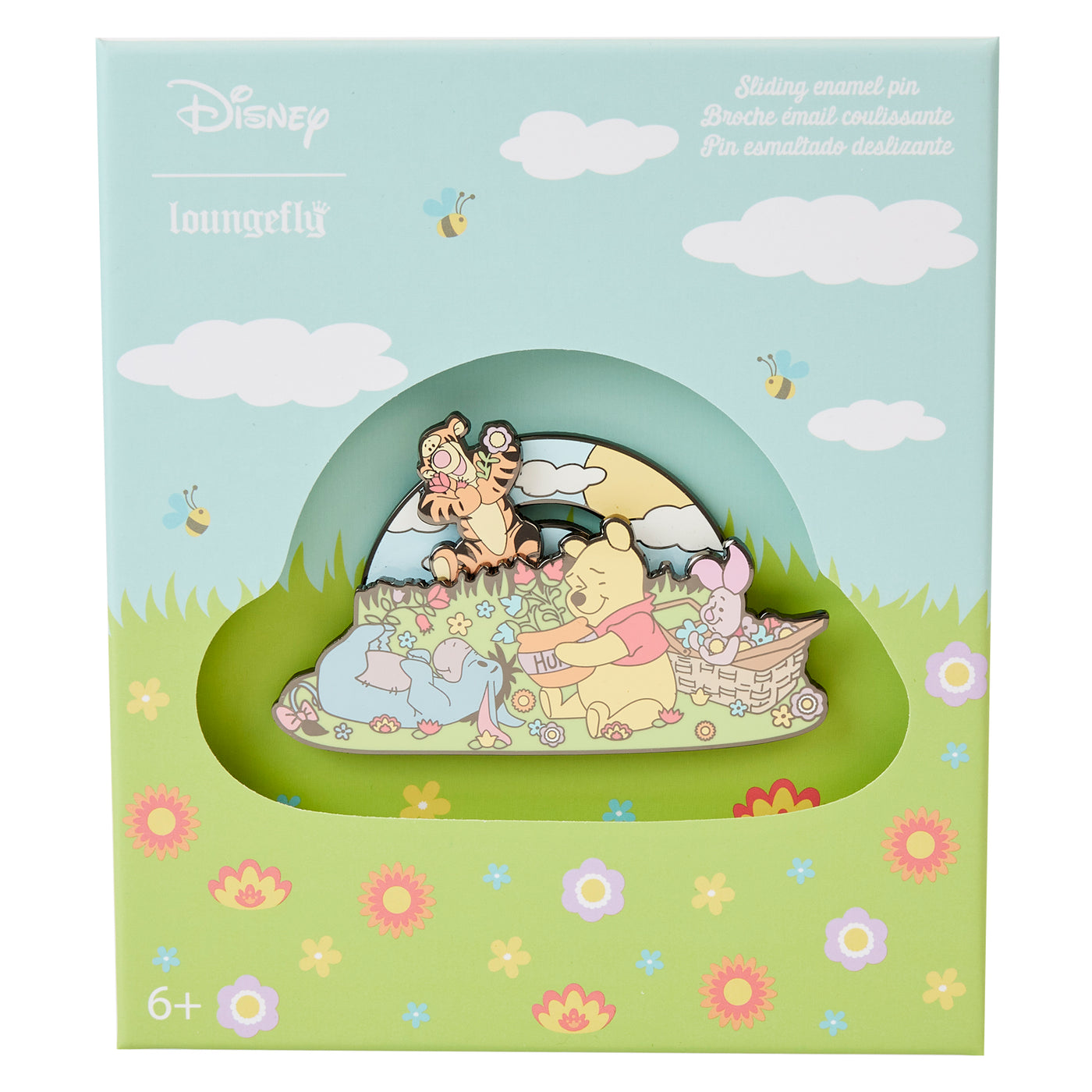 Disney Winnie the Pooh Folk Floral 3" Collector Box Limited Edition Pin
