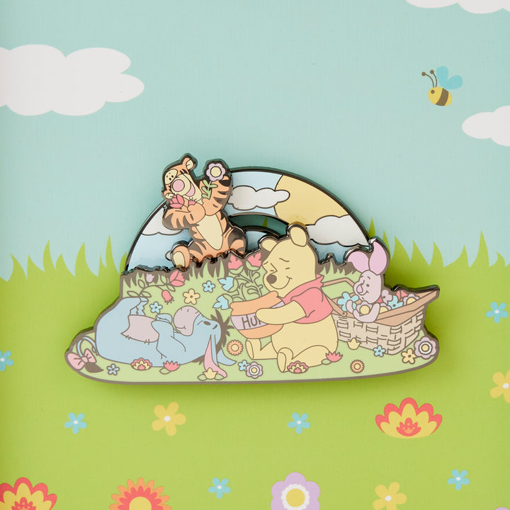 Disney Winnie the Pooh Folk Floral 3" Collector Box Limited Edition Pin