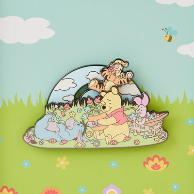 Disney Winnie the Pooh Folk Floral 3" Collector Box Limited Edition Pin
