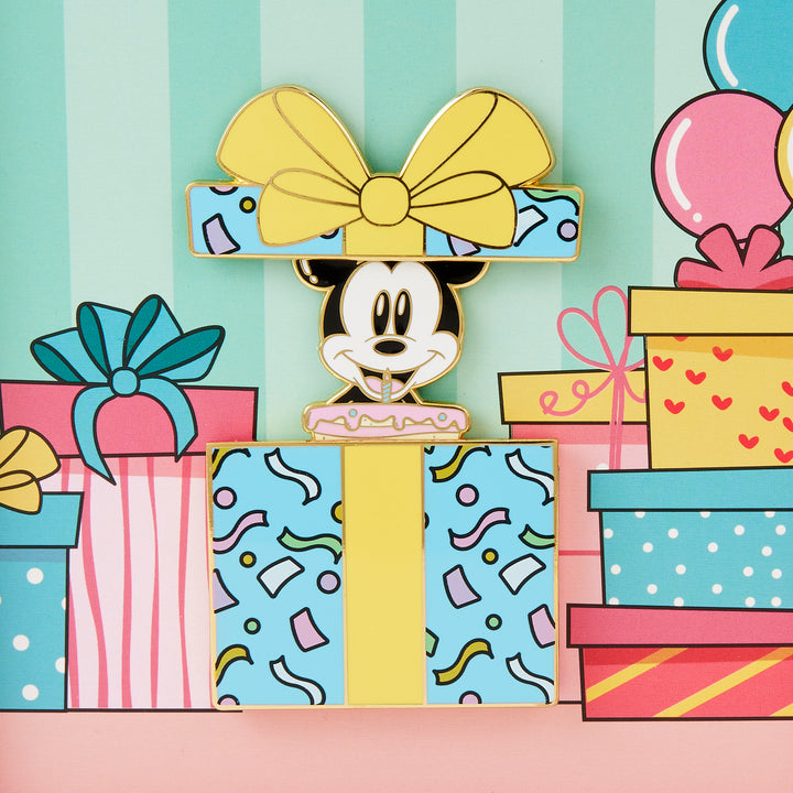 Disney Mickey Birthday Present Surprise 3" Collector Box Limited Edition Pin