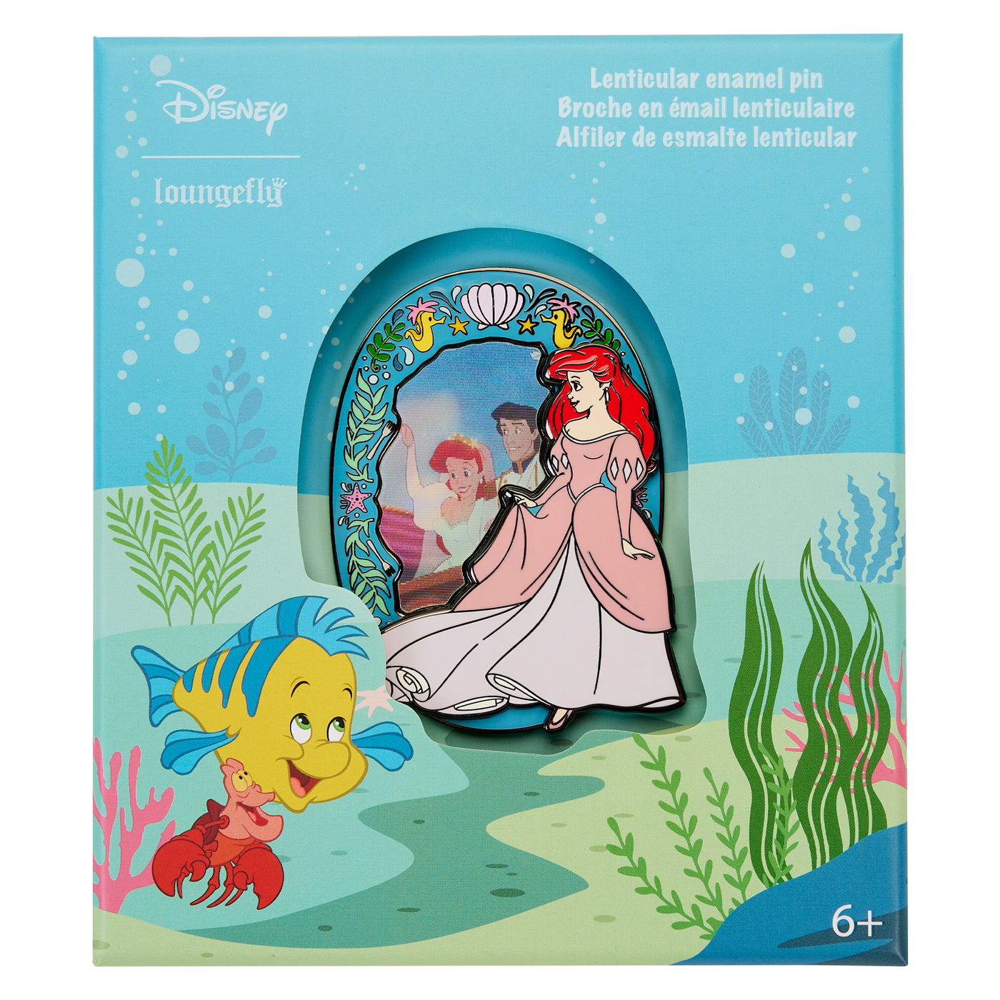Disney The Little Mermaid Ariel Princess Lenticular Series 3" Collector Box Limited Edition Pin