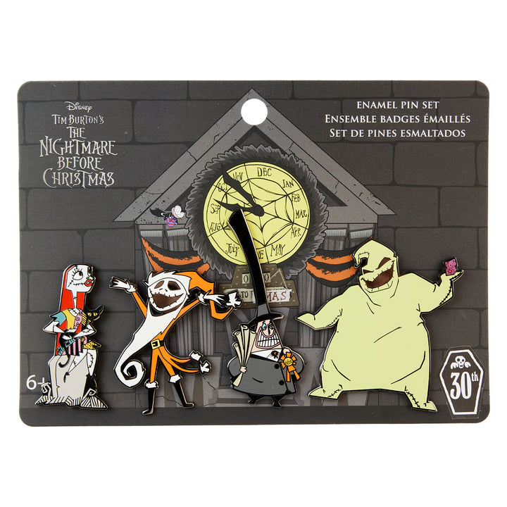 Disney Nightmare Before Christmas 4pc Pin Set