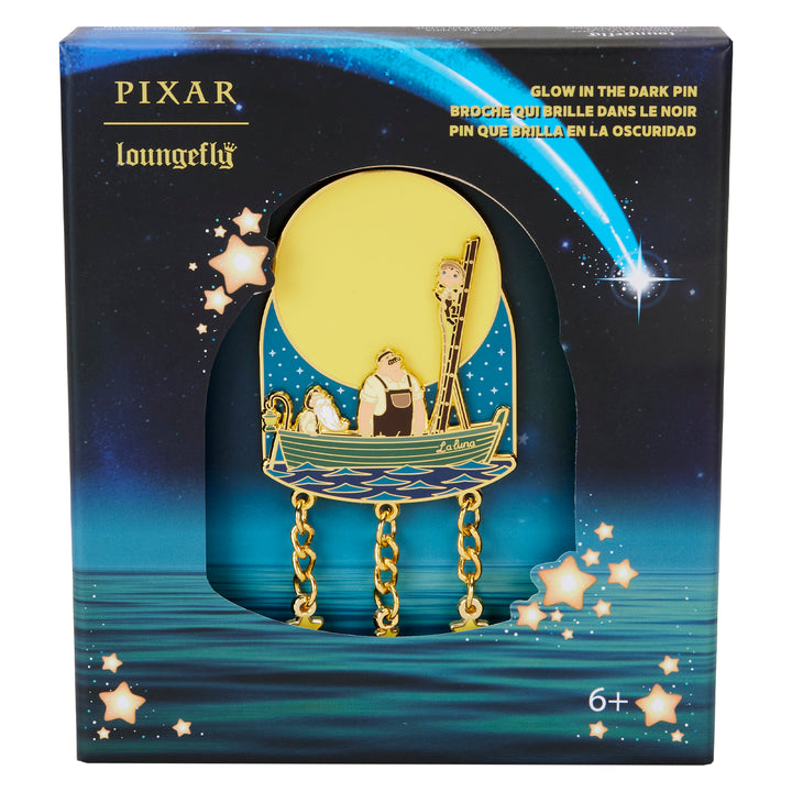 Loungefly Disney Pixar La Luna Glow in the Dark  3" Collector's Box Pin Limited Edition