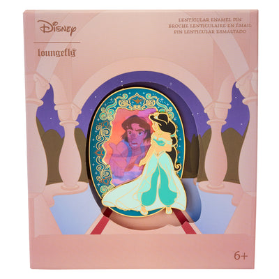 Loungefly Disney Princess Jasmine Lenticular 3" Collector's Box Pin Limited Edition