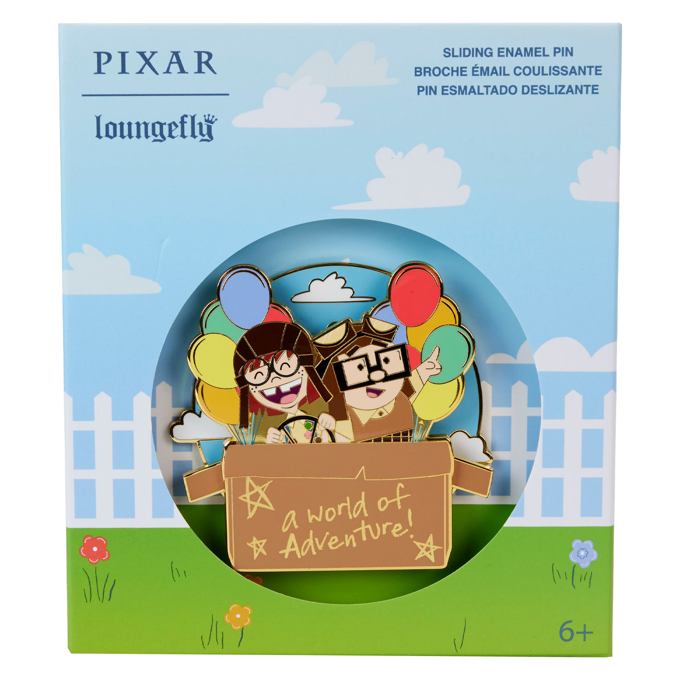 Loungefly Disney Pixar UP 15th Anniversary Spirit of Adventure Moving  3" Collector's Box Pin Limited Edition