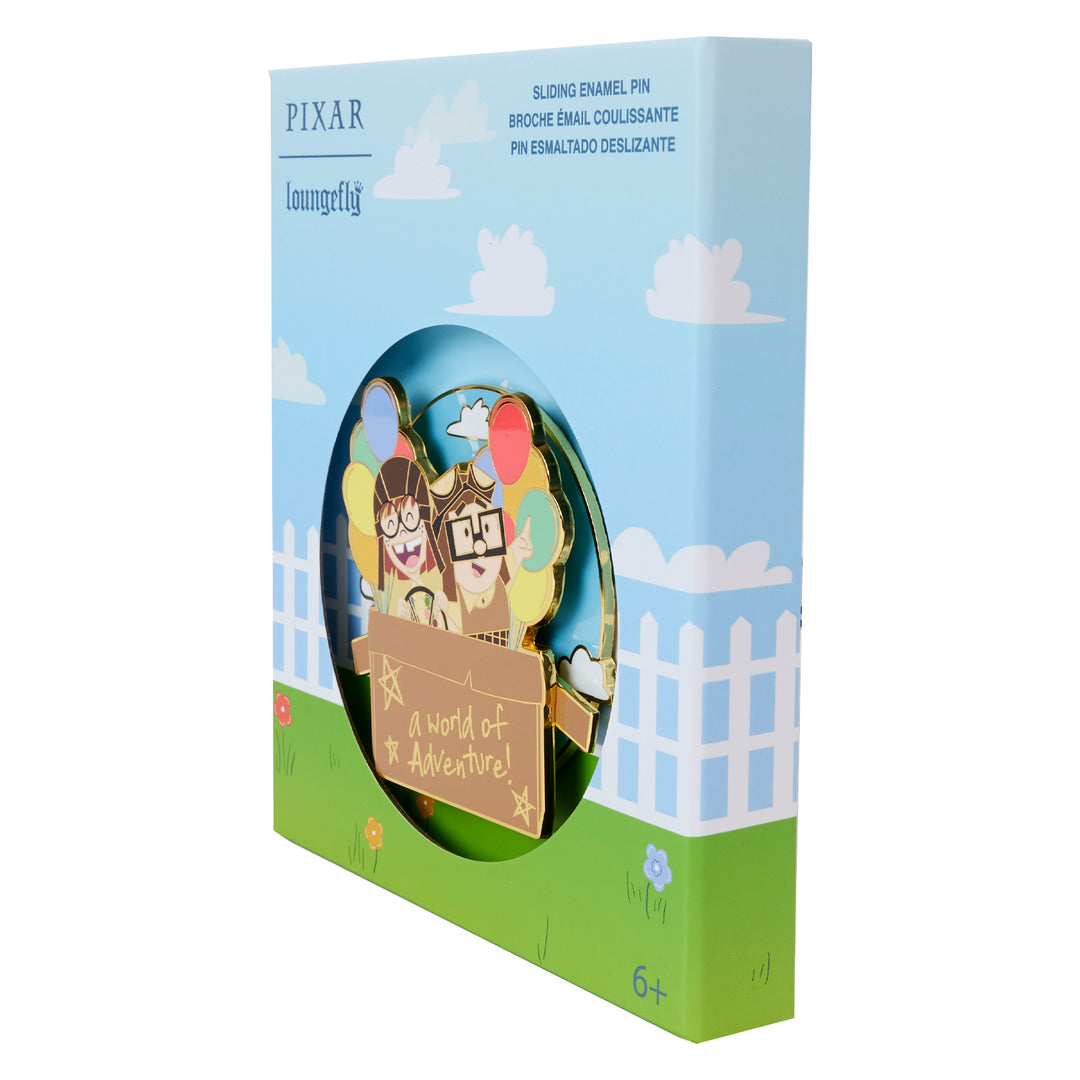 Loungefly Disney Pixar UP 15th Anniversary Spirit of Adventure Moving  3" Collector's Box Pin Limited Edition