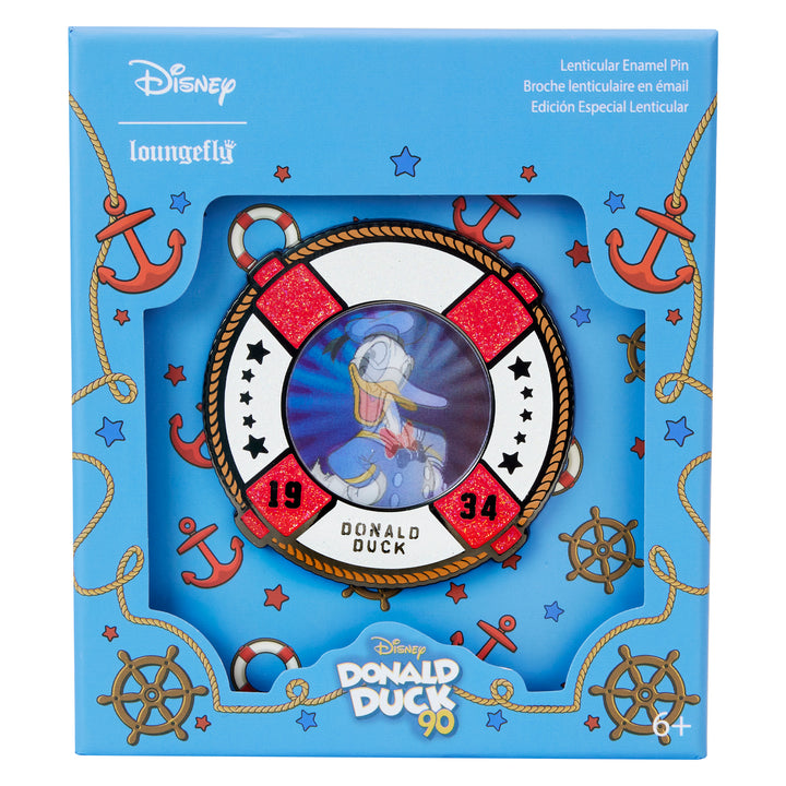 Loungefly Disney Donald Duck 90th Anniversary 3" Collector's Box Pin Limited Edition