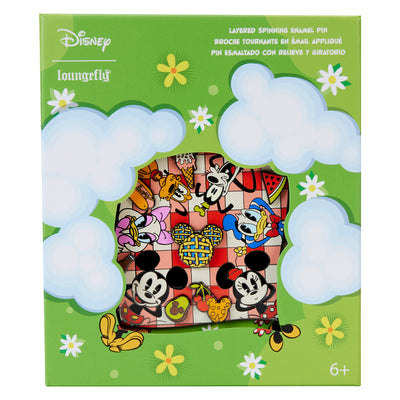 Loungefly Disney Mickey and Friends Picnic 3" Collector's Box Pin Limited Edition
