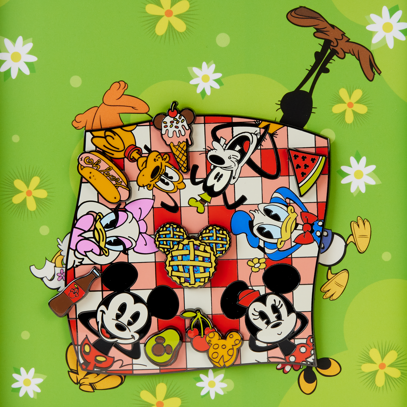 Loungefly Disney Mickey and Friends Picnic 3" Collector's Box Pin Limited Edition