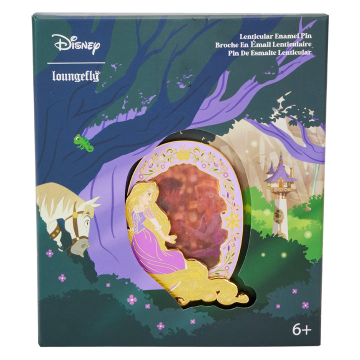 Loungefly Disney Tangled Rapunzel Lenticular Limited Edition 3" Collector's Box Pin