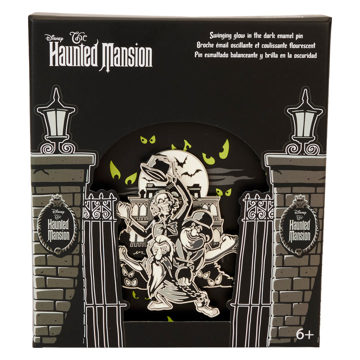 Loungefly Disney Haunted Mansion Hitchhiking Ghost Moving 3"Glow in the Dark Limited Edition Collector Box Pin