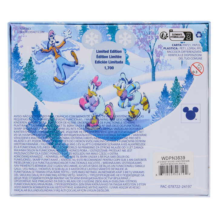 Loungefly Disney Mickey & Friends Winter Wonderland Limited Edition Collector's Box Pin