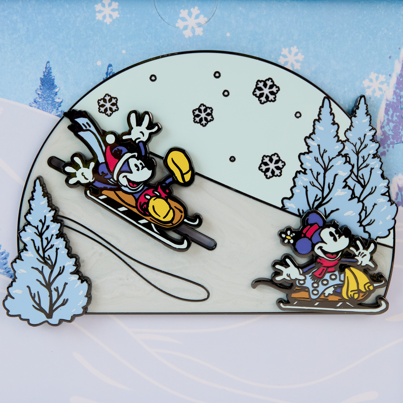 Loungefly Disney Mickey & Friends Winter Wonderland Limited Edition Collector's Box Pin