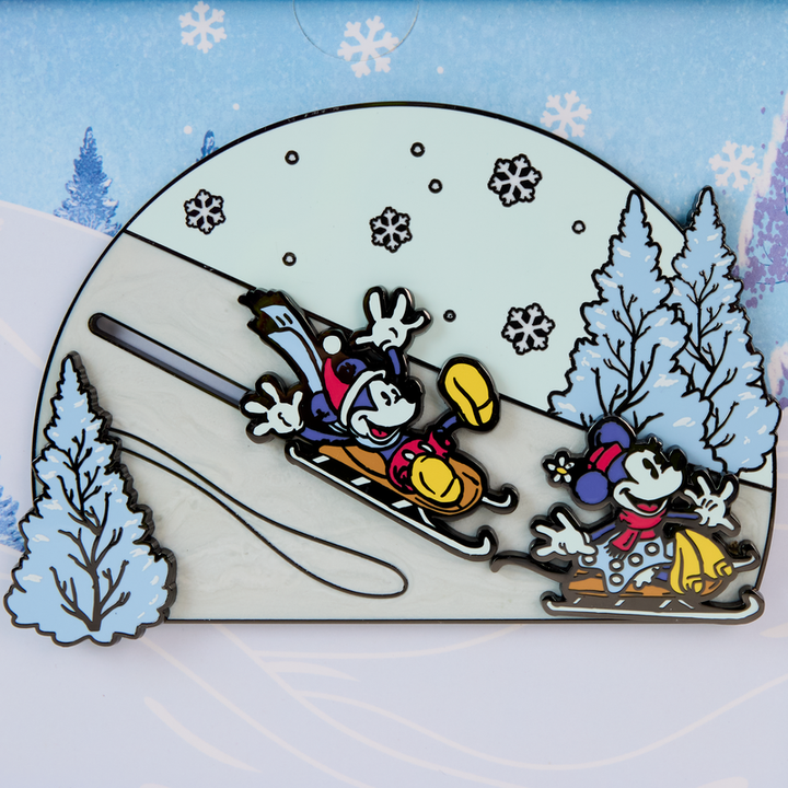 Loungefly Disney Mickey & Friends Winter Wonderland Limited Edition Collector's Box Pin