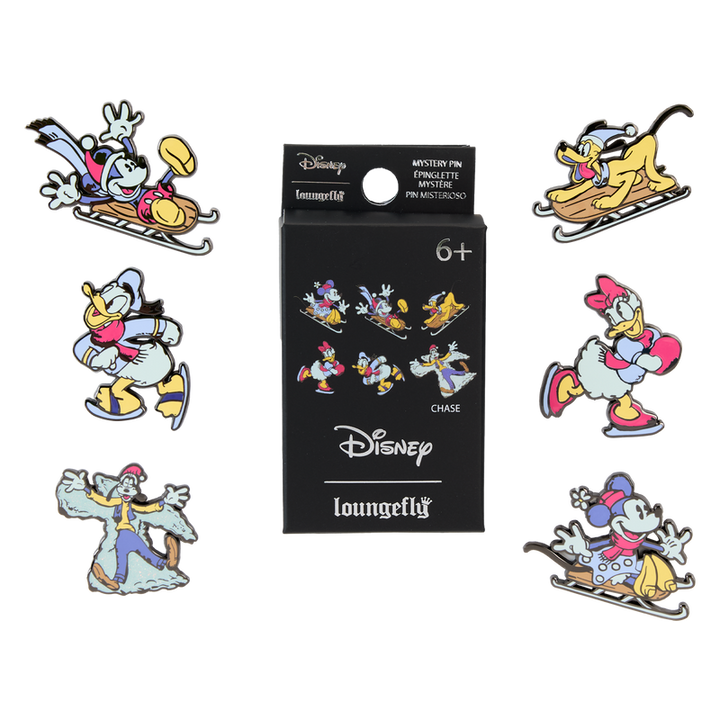 Loungefly Disney Mickey & Friends Winter Wonderland Mystery Blind Box Pin