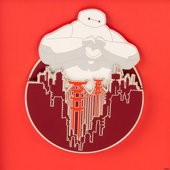 Loungefly Disney Big Hero 6 10th Anniversary San Fransokyo Sliding 3" Limited Edition Collector Box Pin