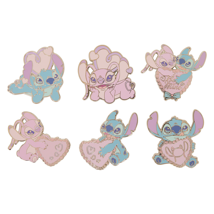 Loungefly Disney Lilo & Stitch Angel Hearts Mystery Blind Box Pin