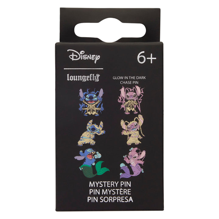 Loungefly Disney Lilo & Stitch Stitch and Angel Halloween Costume Mystery Box pin