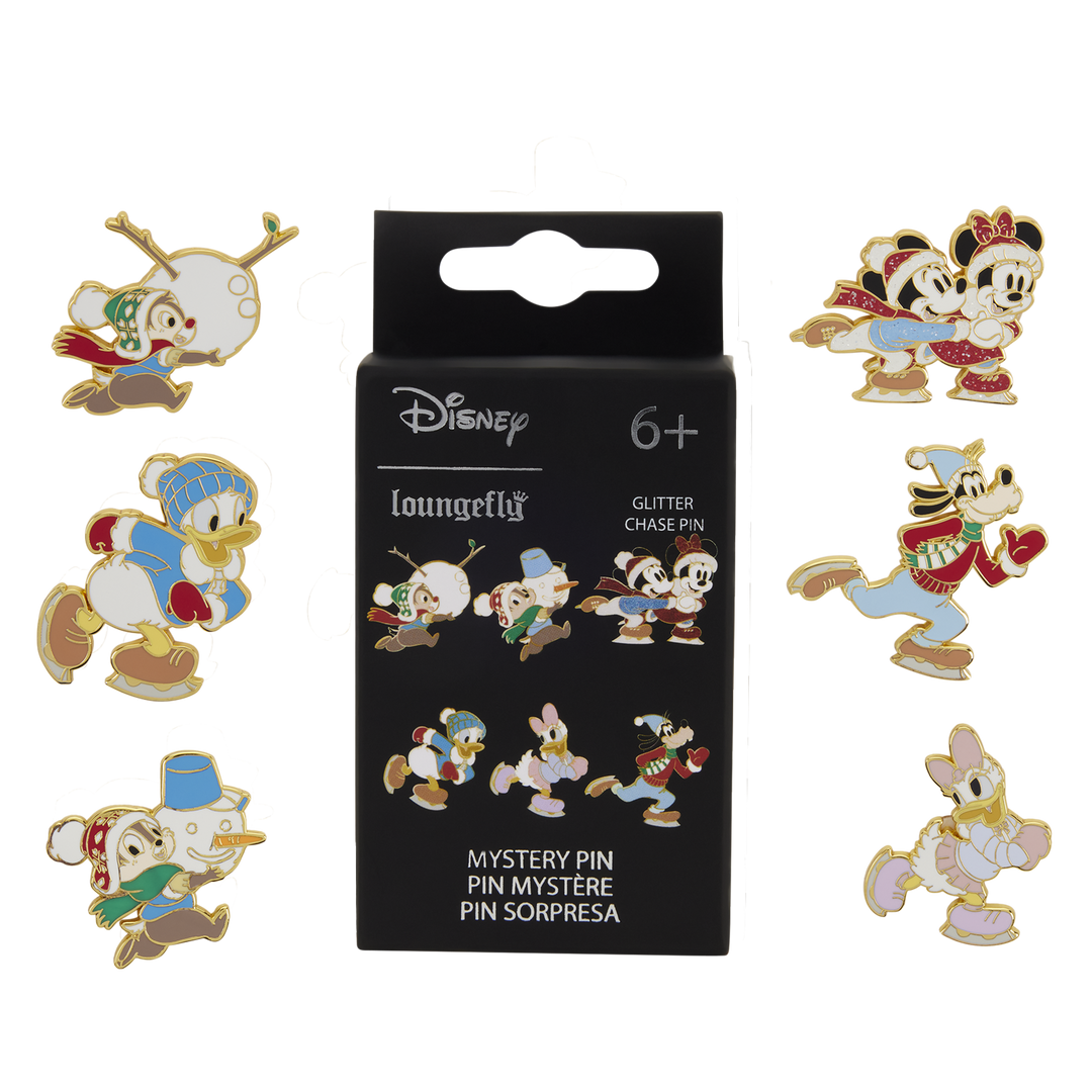 Loungefly Disney Mickey & Friends Winter Activities Mystery Box Pin