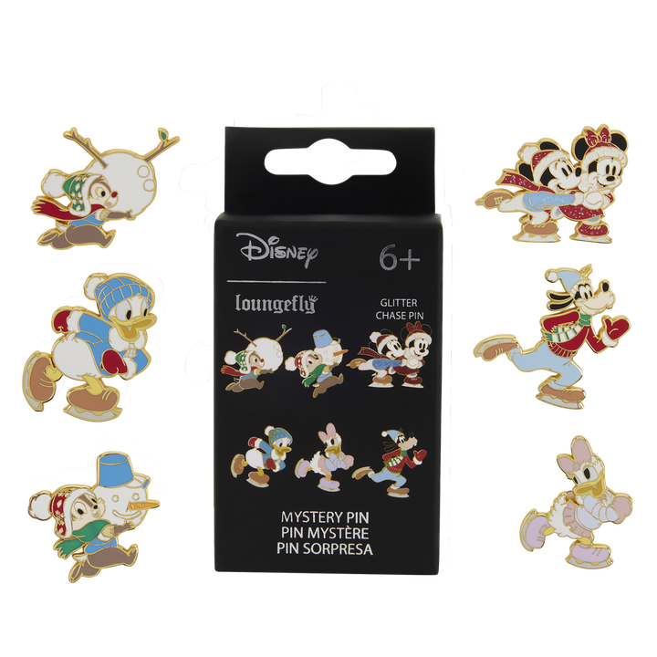 Loungefly Disney Mickey & Friends Winter Activities Mystery Box Pin