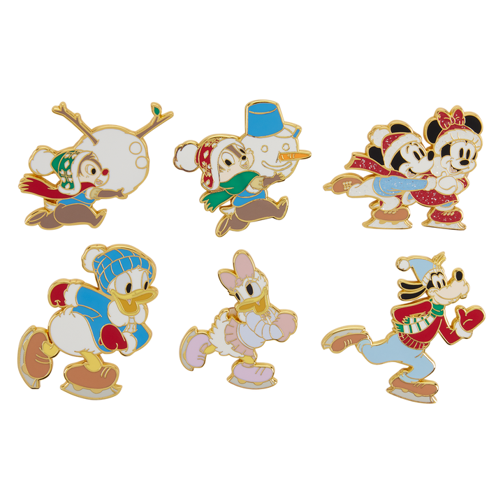Loungefly Disney Mickey & Friends Winter Activities Mystery Box Pin