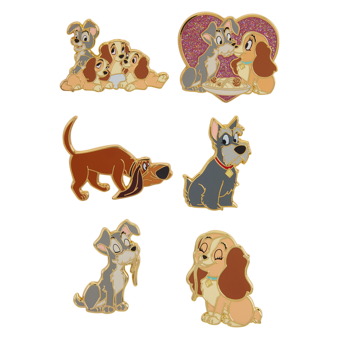 Loungefly Disney Lady and the Tramp Mystery Box Pin