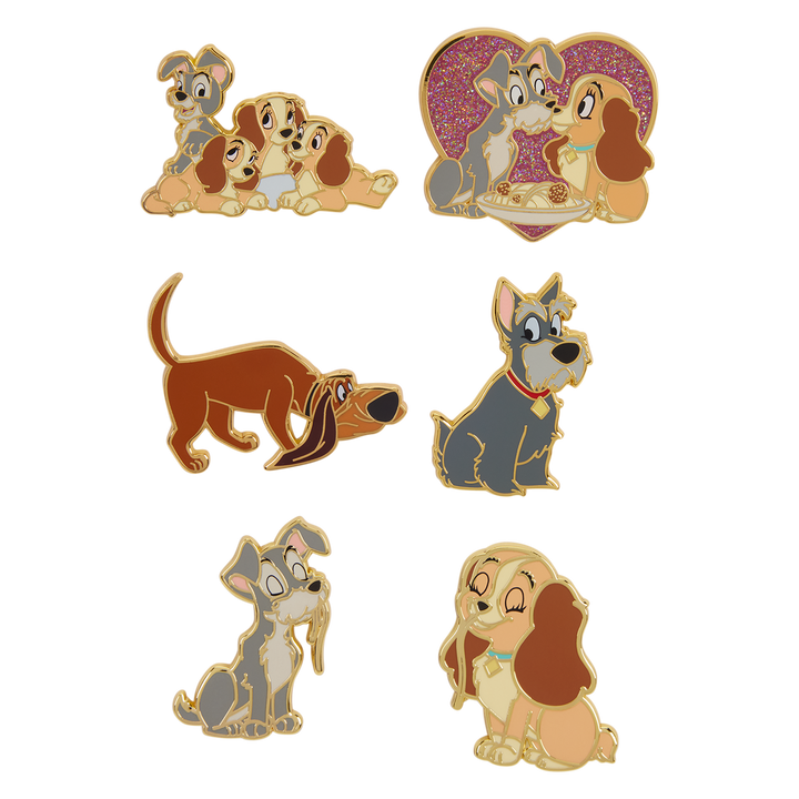 Loungefly Disney Lady and the Tramp Mystery Box Pin