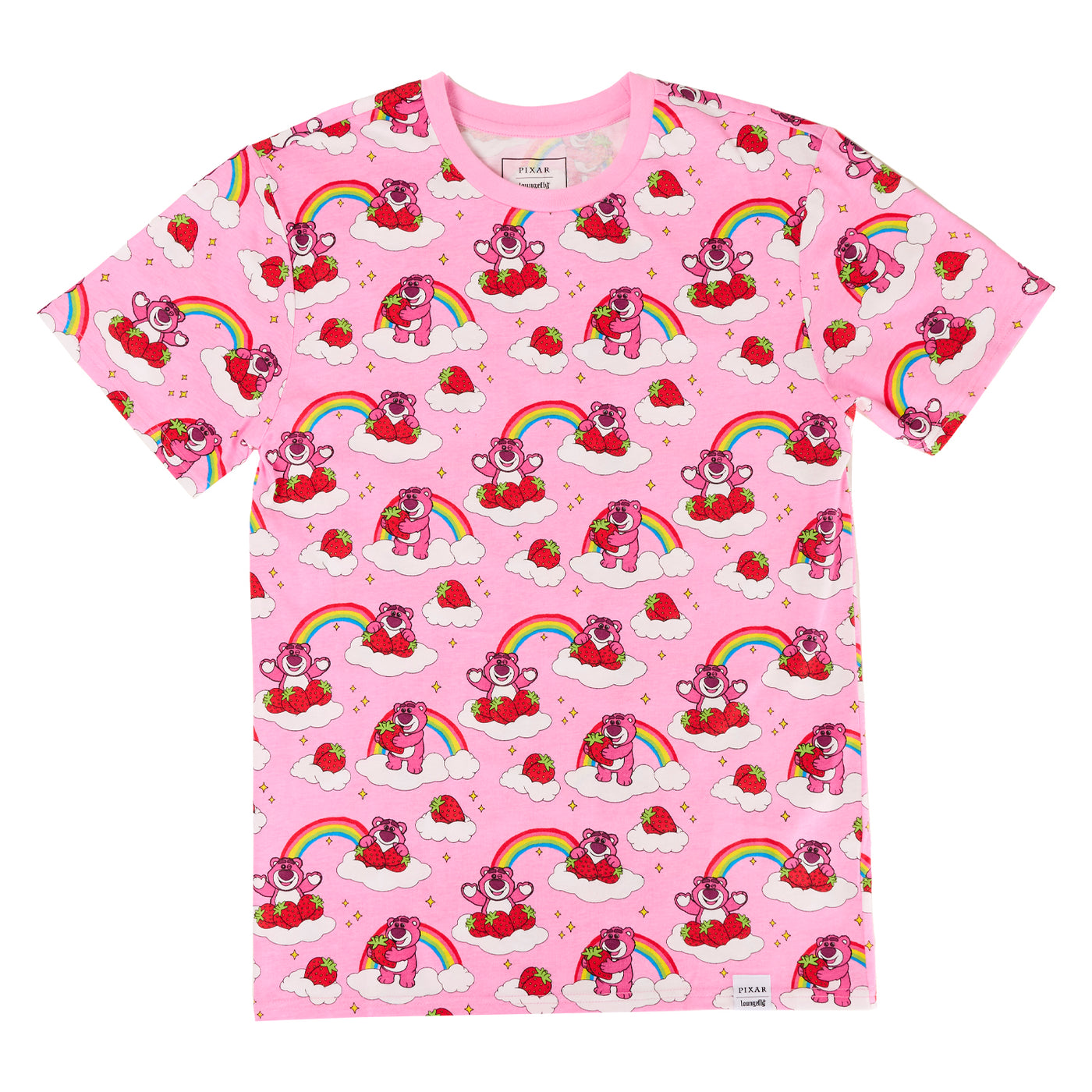 Loungefly Disney Pixar Toy Story Lotso Rainbow AOP T-Shirt