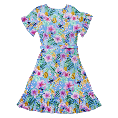 Stitch Shoppe by Loungefly Disney Lilo & Stitch Tropical Wrap "Ilana" Dress
