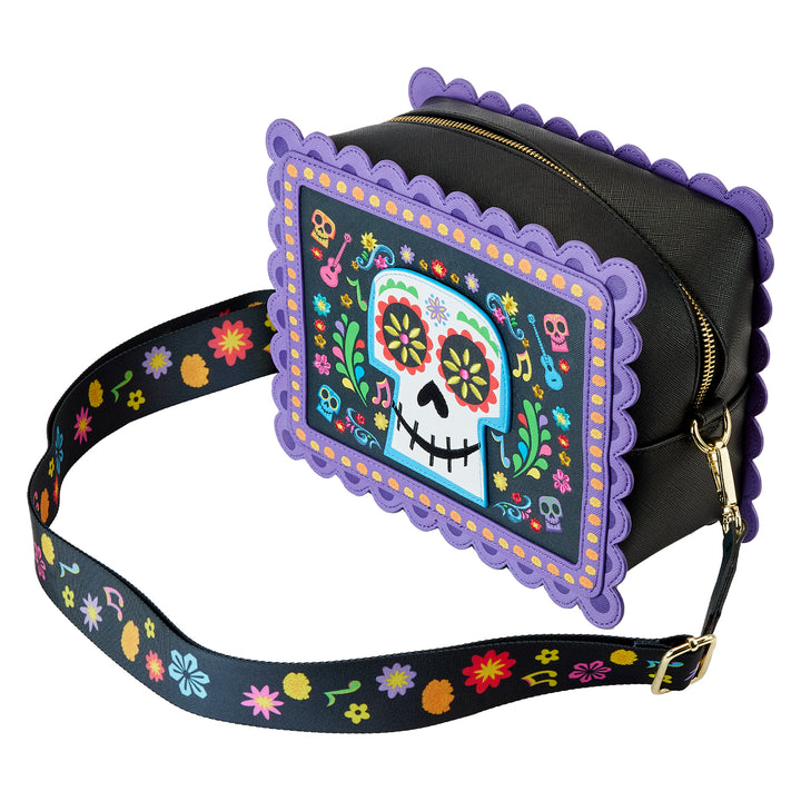 Disney Pixar Coco Miguel Floral Skull Crossbody