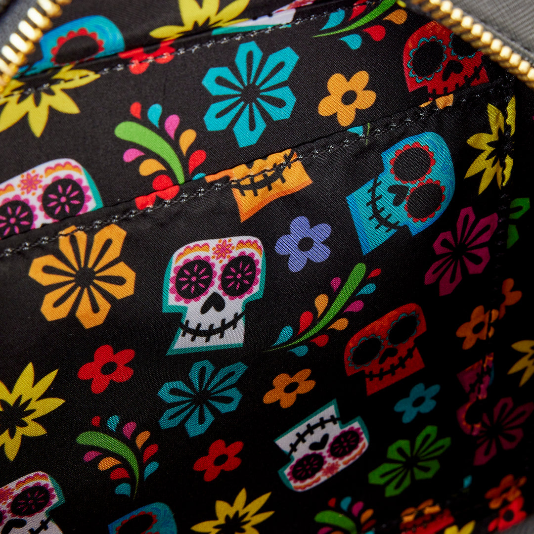 Disney Pixar Coco Miguel Floral Skull Crossbody