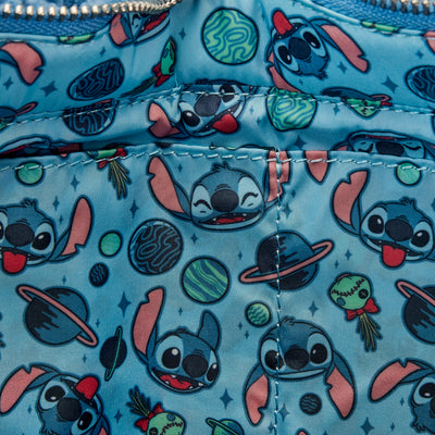 Disney Stitch Plush Tote Bag W/Coinbag Crossbody